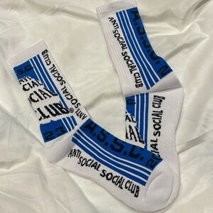 NWT AntiSocialSocialClub “pack your things” 2023 socks